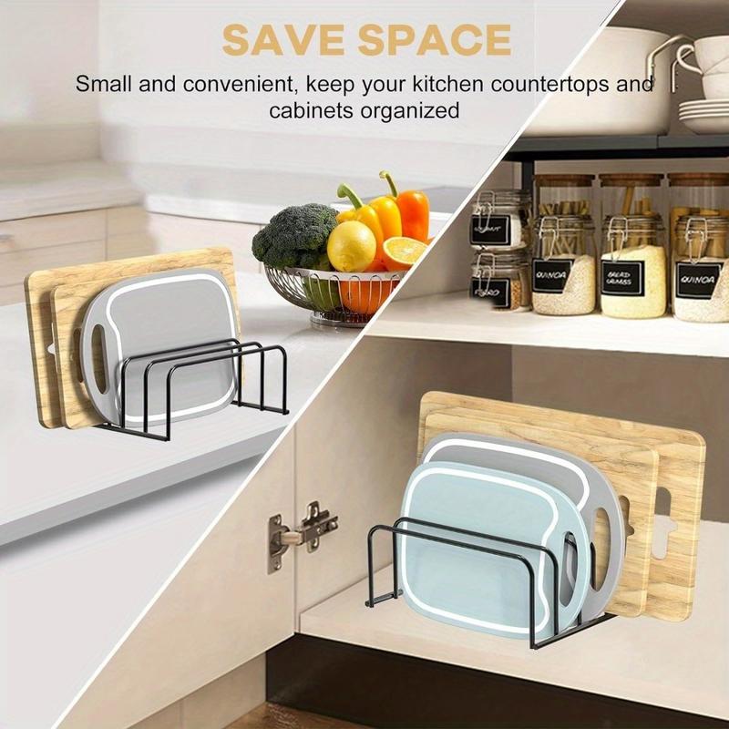 Kitchen Cabinet Baking Sheet Organizer - ที่วางเขียง 1 ชิ้น สำหรับจัดระเบียบในครัว ใช้สำหรับวางถาดอบขนม แผ่นรองอบ
