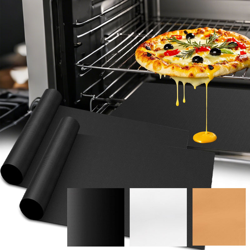 Super Kitchen Baking Mat - แผ่นรองเตาอบแบบใหม่ ใช้ซ้ำได้ ไม่ติดกระทะ ป้องกันสิ่งสกปรก ทนความร้อน สำหรับปิ้งย่างบาร์บีคิว