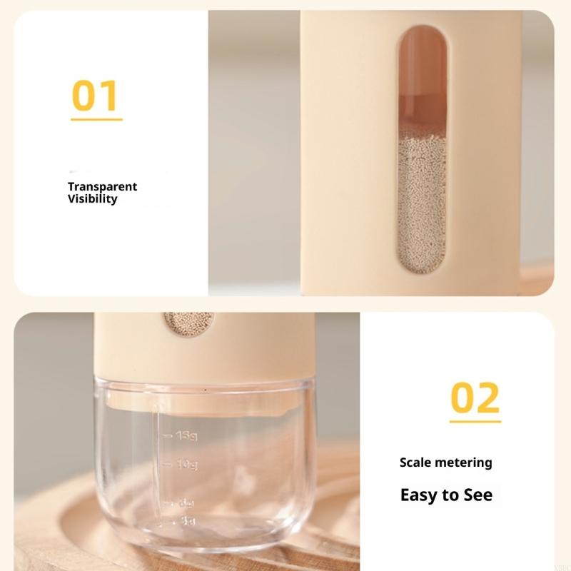 Kitchen Baking Storage Containers - สุขอนามัยกดประเภทเครื่องปรุงรสห้องครัวพลาสติกเครื่องเทศ Jar X3UC