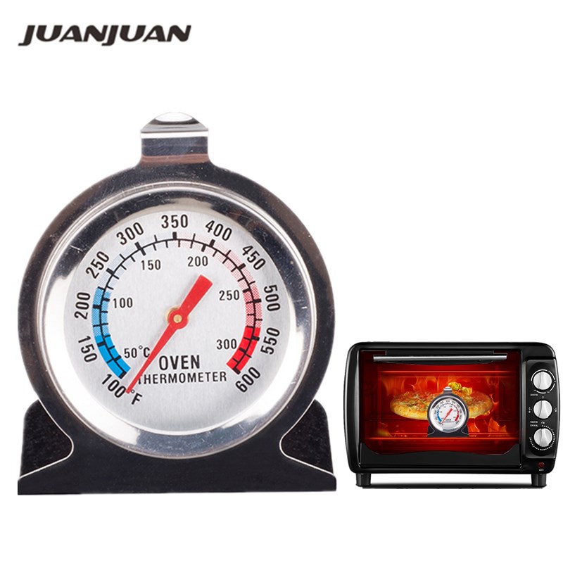 Oven Thermometer Analog - สแตนเลสอาหารเนื้อสัตว์อุณหภูมิ Stand Up Dial เครื่องวัดอุณหภูมิเตาอบ Gauge