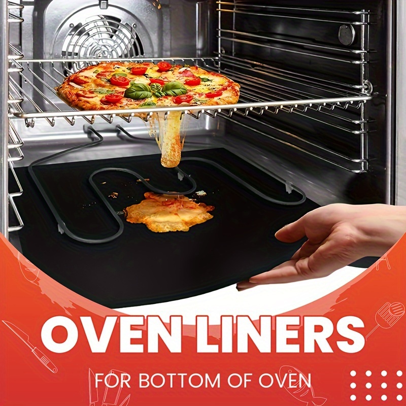 Super Kitchen Baking Mat - 2pcs เตาอบ Liners สําหรับด้านล่างไมโครเวฟ BPA และ