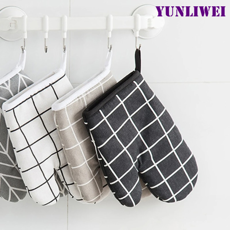 Kitchen Baking Gloves - ถุงมือทำอาหาร 2 ชิ้น ถุงมือสำหรับเตาอบไมโครเวฟ ทนความร้อนสูงและถุงมือกันความร้อน ถุงมือสำหรับเตาอบ