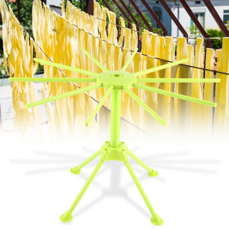 Kitchen Baking Rack - พับพาสต้าแร็คอบแห้งก๋วยเตี๋ยวสปาเก็ตตี้เครื่องเป่า Stand ก๋วยเตี๋ยวแห้งแขวน Rack เครื่องมือทำอาหารอุปกรณ์เสริมห้องครัว