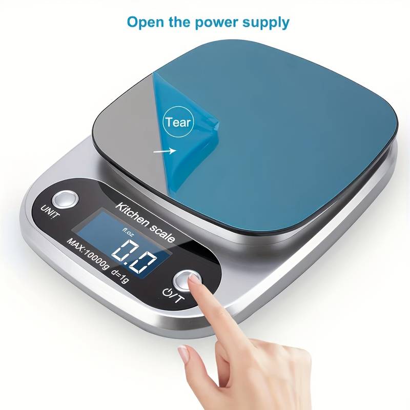 Kitchen Baking Scale - เครื่องชั่งครัวความละเอียดสูง 10กก. เครื่องชั่งอิเล็กทรอนิกส์สำหรับชั่งอาหาร เครื่องประดับ เบเกอรี่ อเนกประสงค์