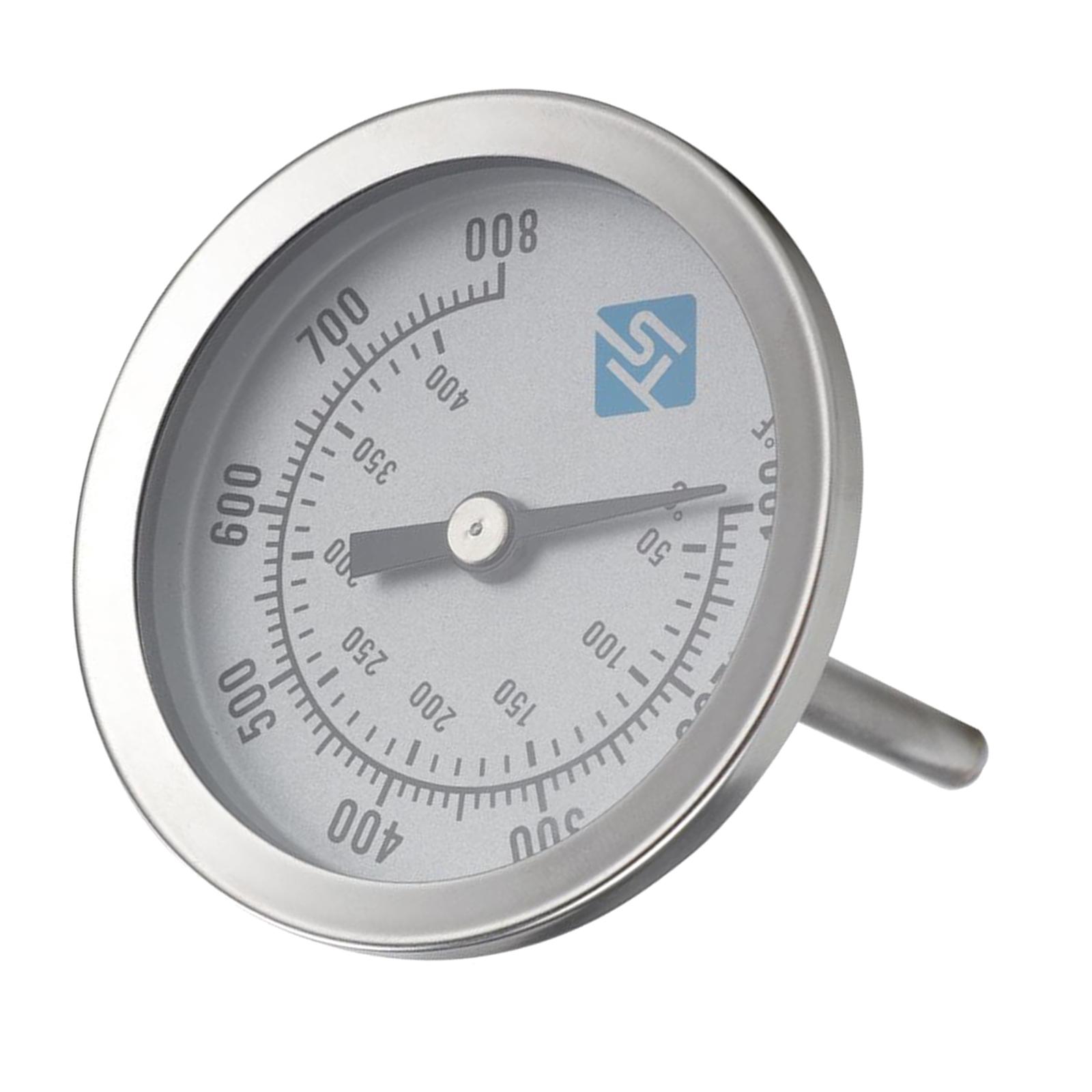 Oven Thermometer Analog - เทอร์โมมิเตอร์วัดอุณหภูมิสำหรับเตาอบและเตาย่าง สแตนเลส หน้าปัดขนาด 3.27 นิ้ว เครื่องวัดอุณหภูมิสำหรับบาร์บีคิวและเตาอบรมควันแบบแอนะล็อก