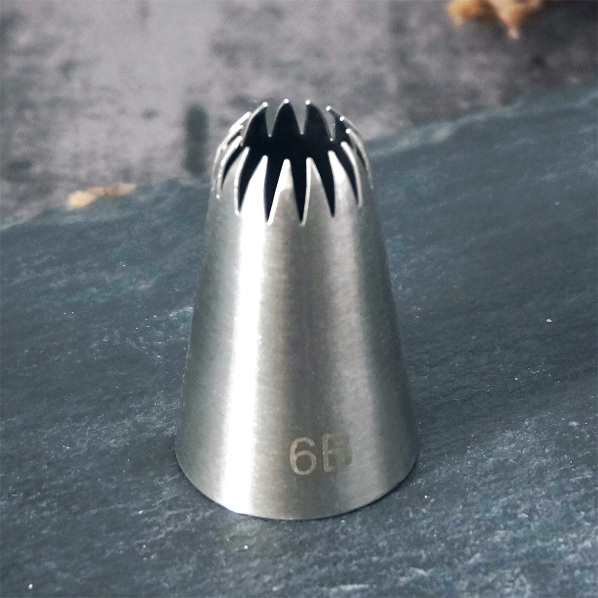 Decorating Tip Set - # 6B ท่อหัวฉีดเค้กตกแต่งเคล็ดลับไอซิ่งสแตนเลสสตีลหัวฉีด Baking & Pastry