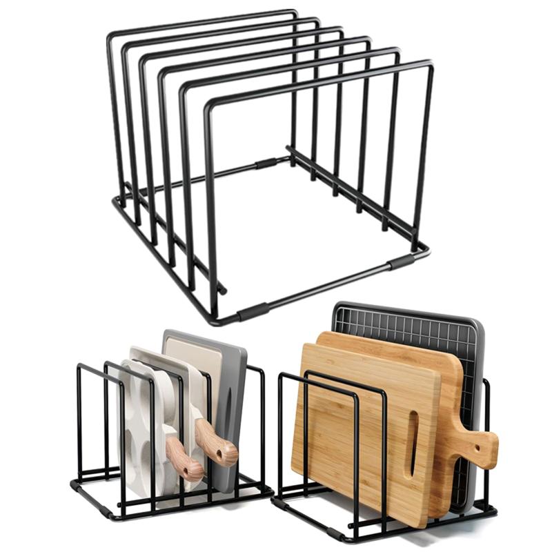 Kitchen Baking Tray Organiser - ที่วางถาดอบกันลื่น ที่วางเขียง ที่เก็บถาดอบ สำหรับจัดระเบียบกระทะในครัว