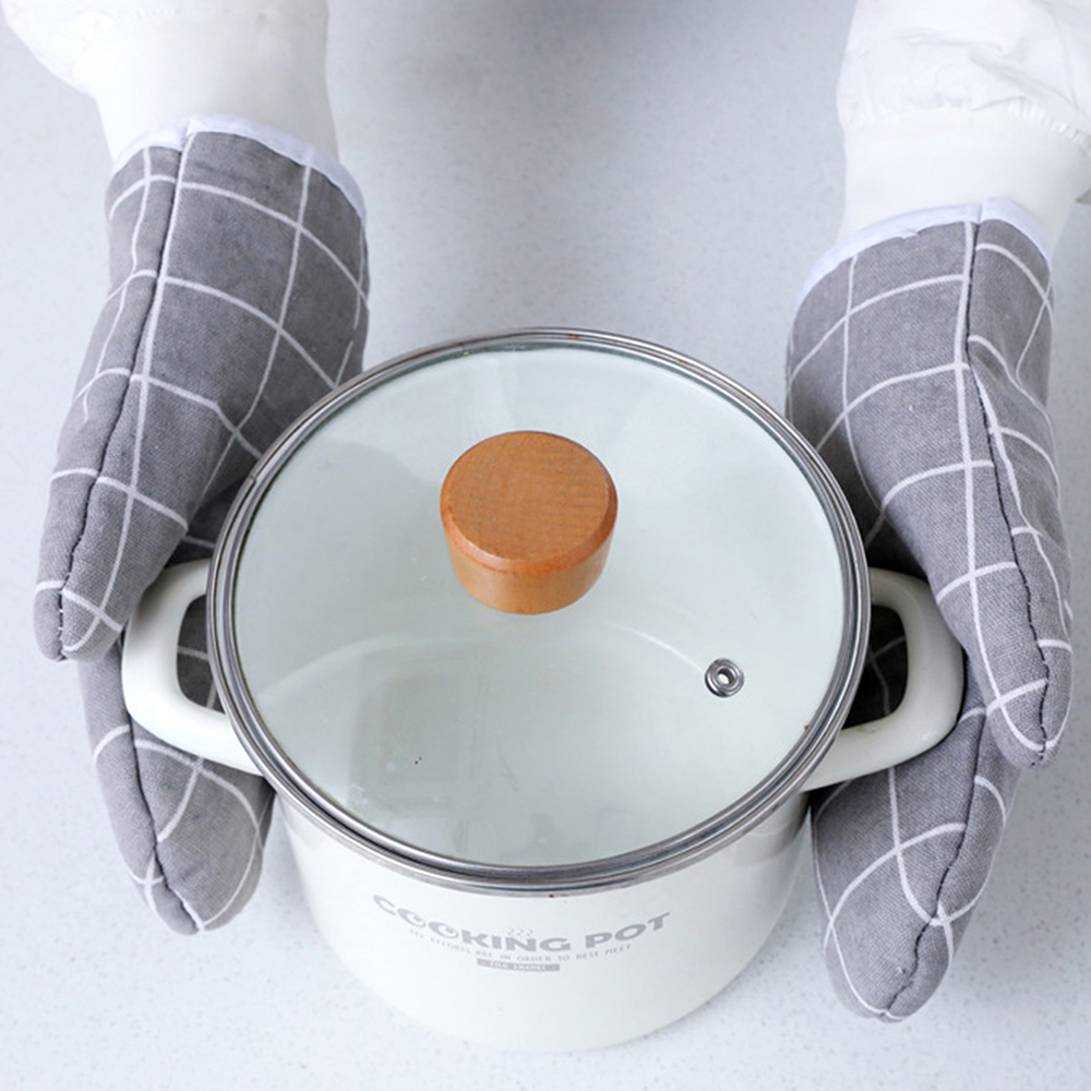 Kitchen Baking Gloves - ถุงมือทำอาหาร 1 ชิ้น ถุงมือสำหรับเตาอบไมโครเวฟ ทนความร้อนสูงและเป็นฉนวน ถุงมือสำหรับเตาอบ