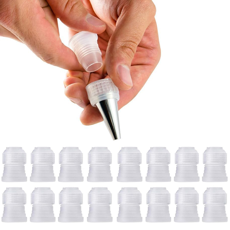 Decorating Tip Set - 5-20pcs Coupler อะแดปเตอร์ Icing Piping หัวฉีดกระเป๋าเค้กดอกไม้