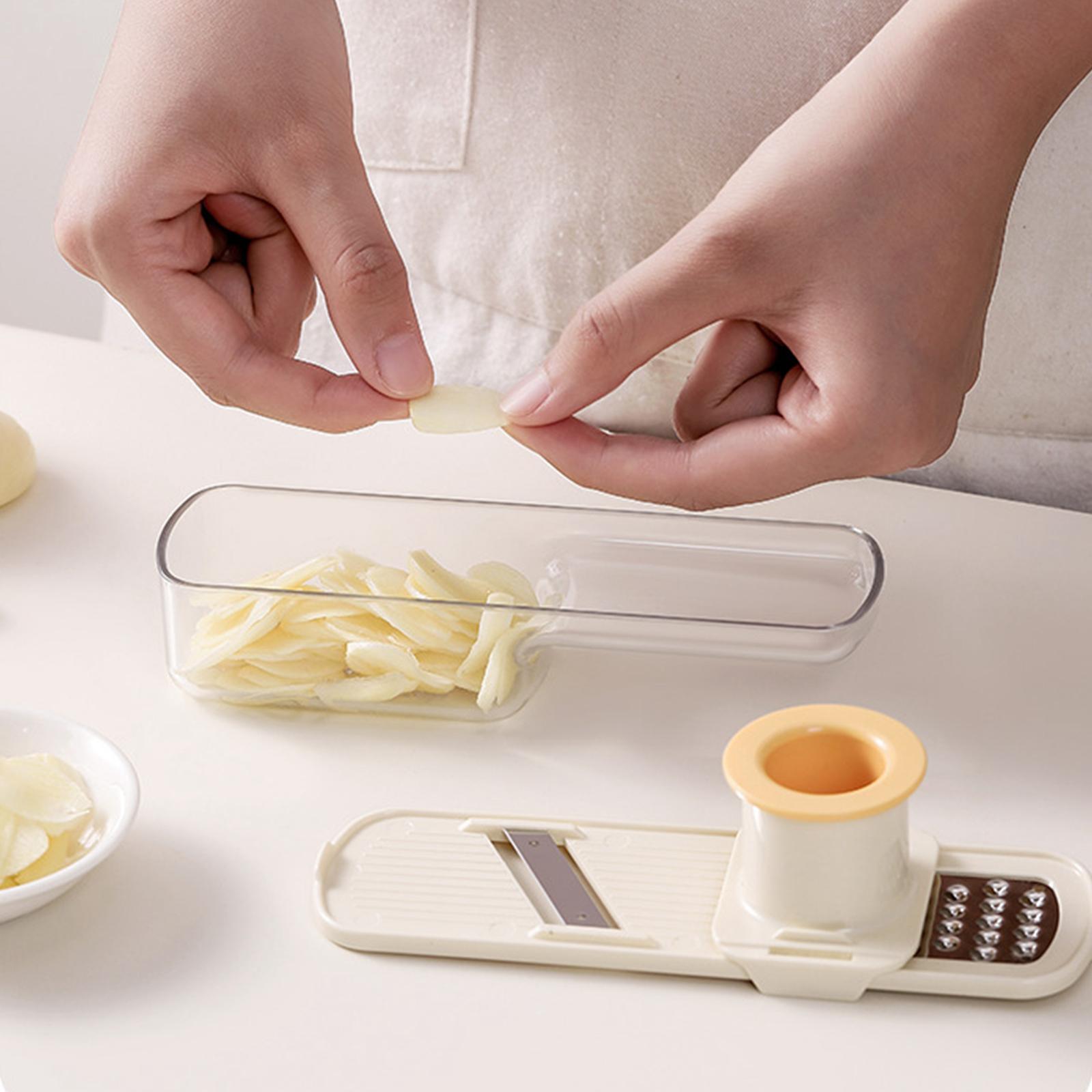 Kitchen Baking Containers - ที่ขูดขิงกระเทียมพร้อมภาชนะ ที่สับ ที่หั่น ที่ขูดกระเทียม อุปกรณ์ครัวแบบมือถือ สำหรับวาซาบิ