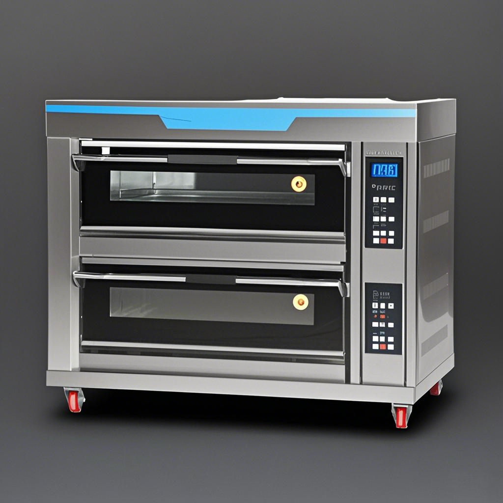 Commercial Kitchen Baking Oven - เตาอบ, เตาอบเบเกอรี่เชิงพาณิชย์, เตาอบขนม, เตาอบสองชั้นแบบให้ความร้อนคู่, เตาอบครัว, เตาอบอเนกประสงค์แบบตั้งโต๊ะขนาดใหญ่
