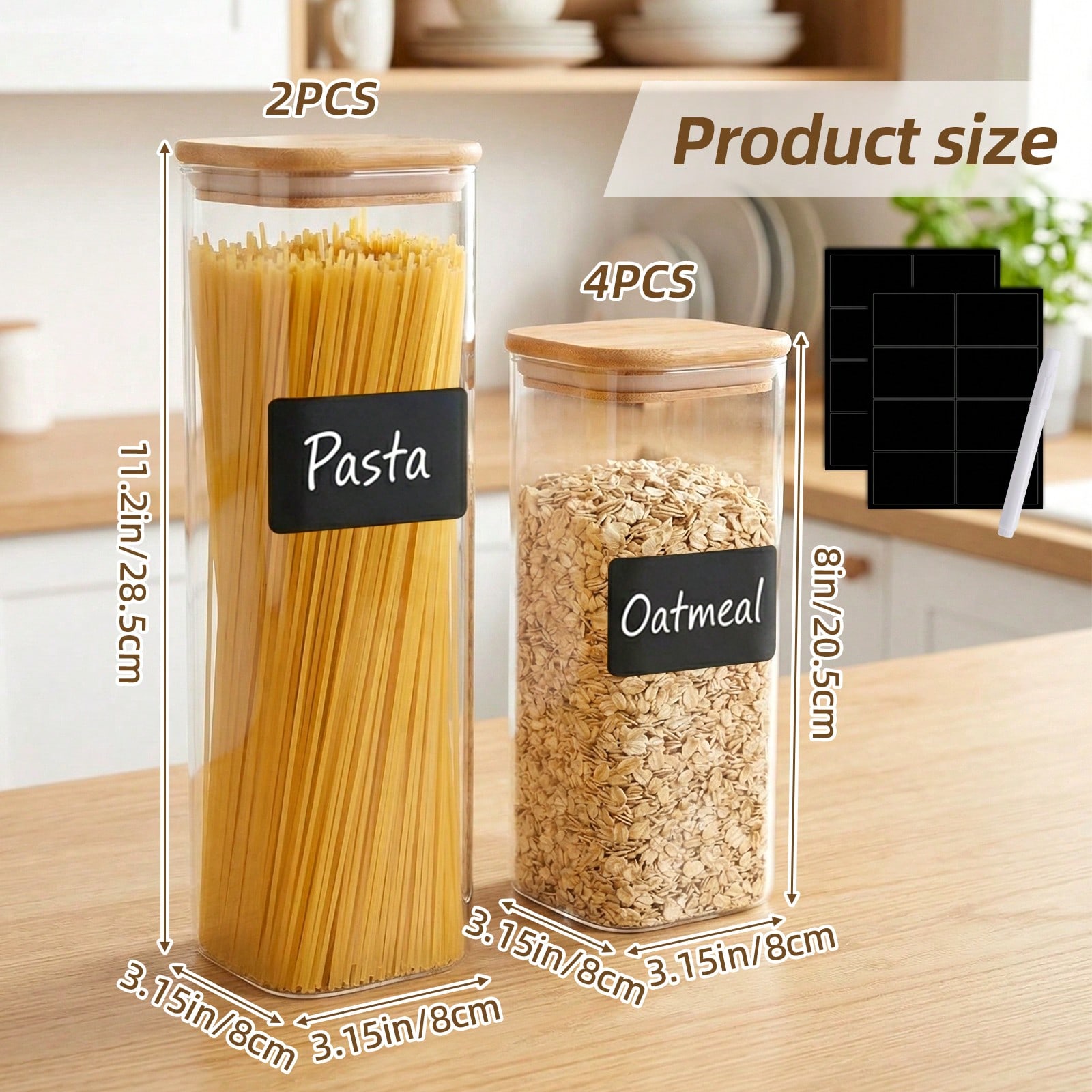 ชุดภาชนะเก็บอาหารแก้วพร้อมฝาปิ - Kitchen Baking Containers บทวิจารณ์และราคา