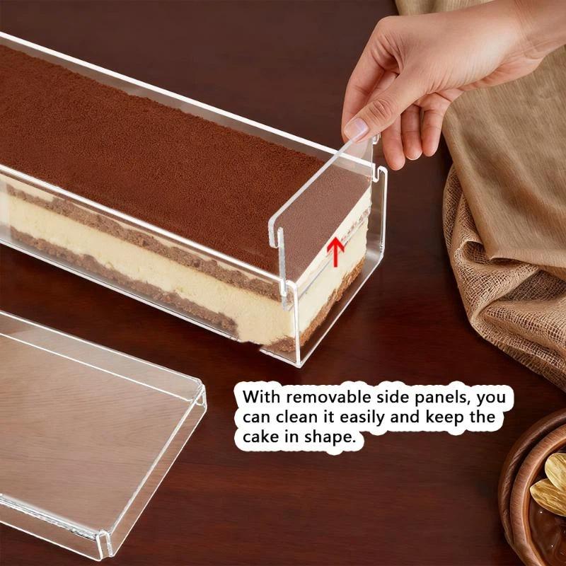 กล่องอะคริลิคทรงสี่เหลี่ยมแข็ง - Kitchen Baking Storage Containers บทวิจารณ์และราคา