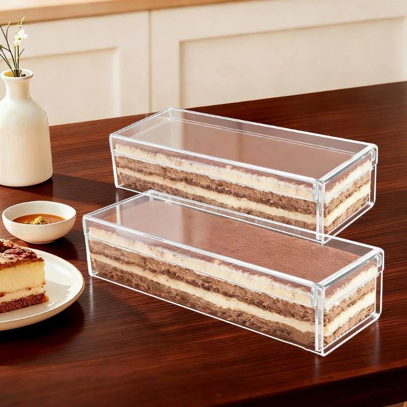 กล่องอะคริลิคทรงสี่เหลี่ยมแข็ง - Kitchen Baking Storage Containers บทวิจารณ์และราคา