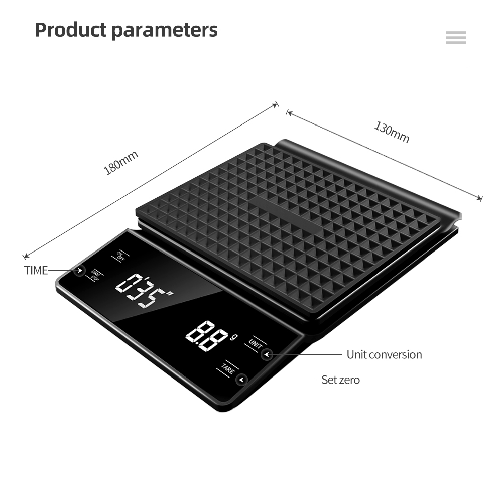 เครื่องชั่งกาแฟอัจฉริยะแบบดิจิ - Kitchen Baking Scale บทวิจารณ์และราคา