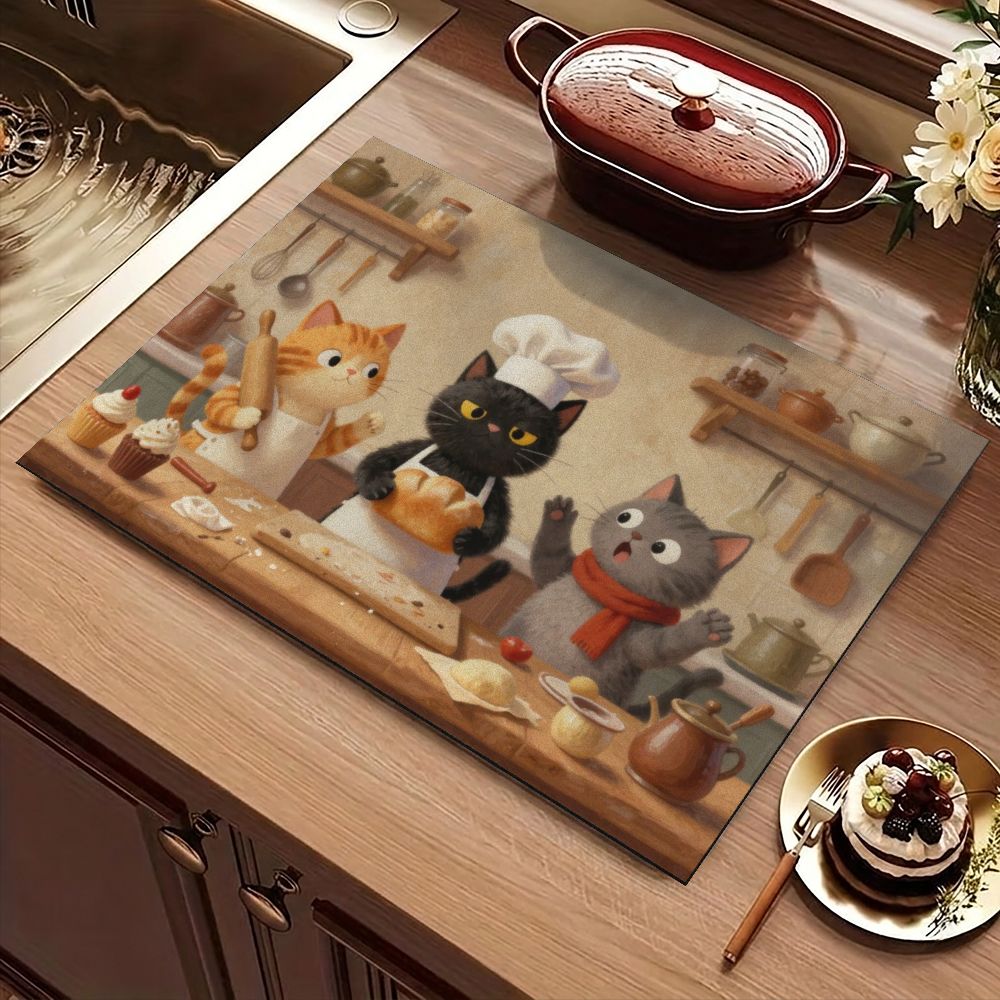 แผ่นรองอบลายการ์ตูนแมวน่ารัก แ - Super Kitchen Baking Mat บทวิจารณ์และราคา