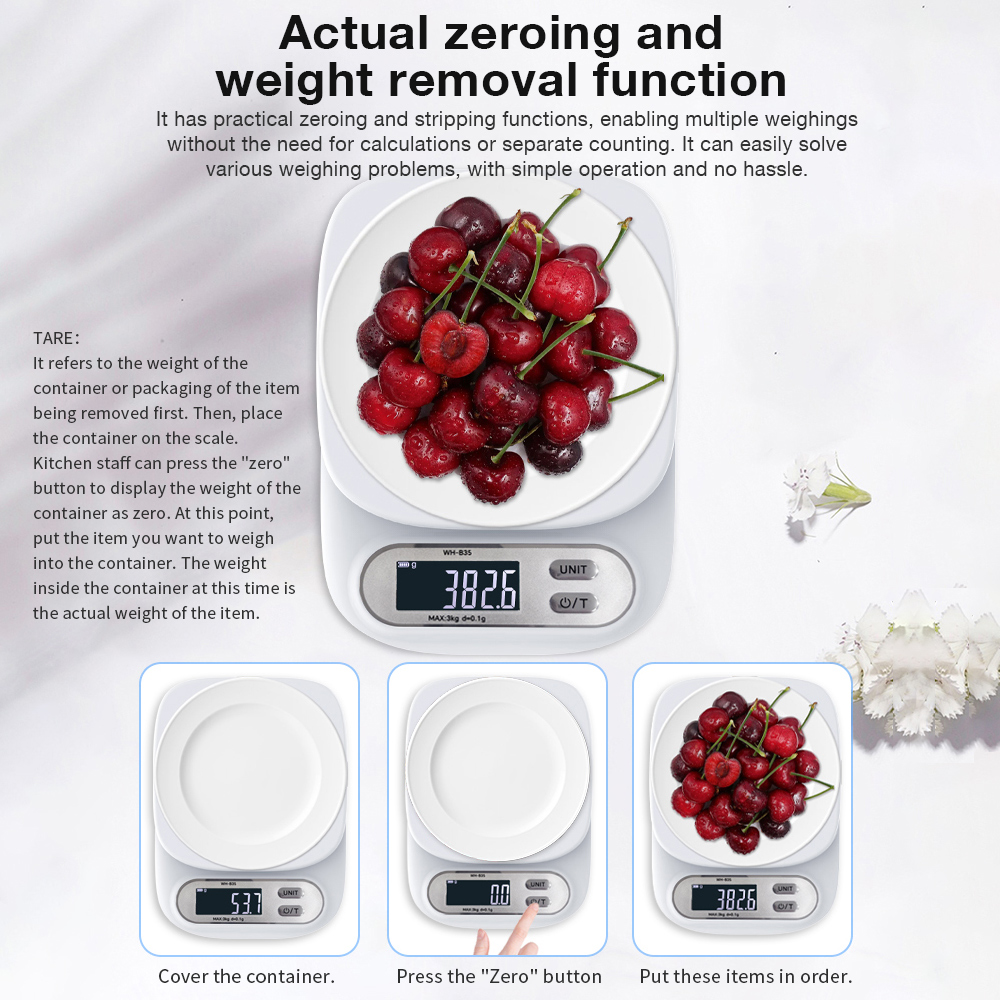 3กก./7กก.LCDเครื่องชั่งน้ําหนั - Kitchen Baking Scale บทวิจารณ์และราคา