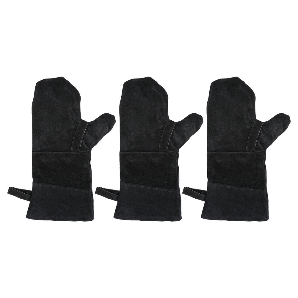 ถุงมือกันความร้อนสีดำ 3 ชิ้น ด - Kitchen Baking Gloves บทวิจารณ์และราคา
