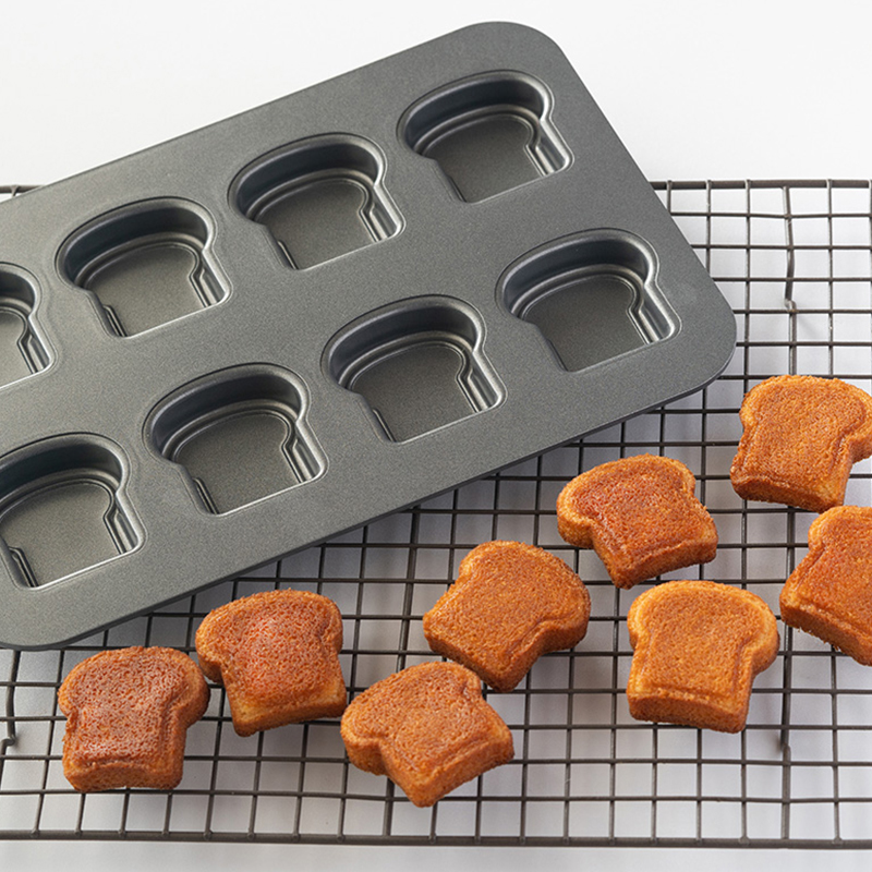8 Cavity Toast ขนมปังรูปแบบเหล - Kitchen Accessories For Baking บทวิจารณ์และราคา