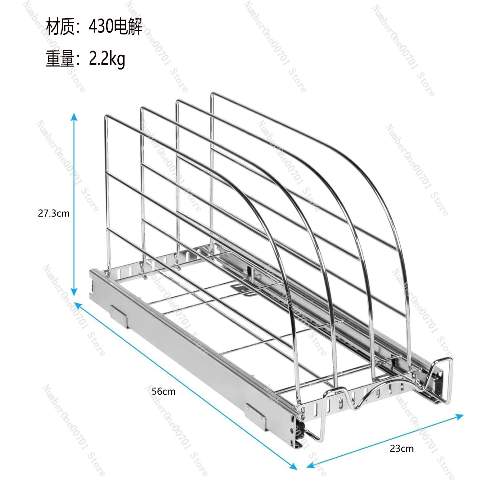 ตัวจัดระเบียบตู้ครัวแบบเลื่อนอ - Kitchen Cabinet Baking Sheet Organizer บทวิจารณ์และราคา