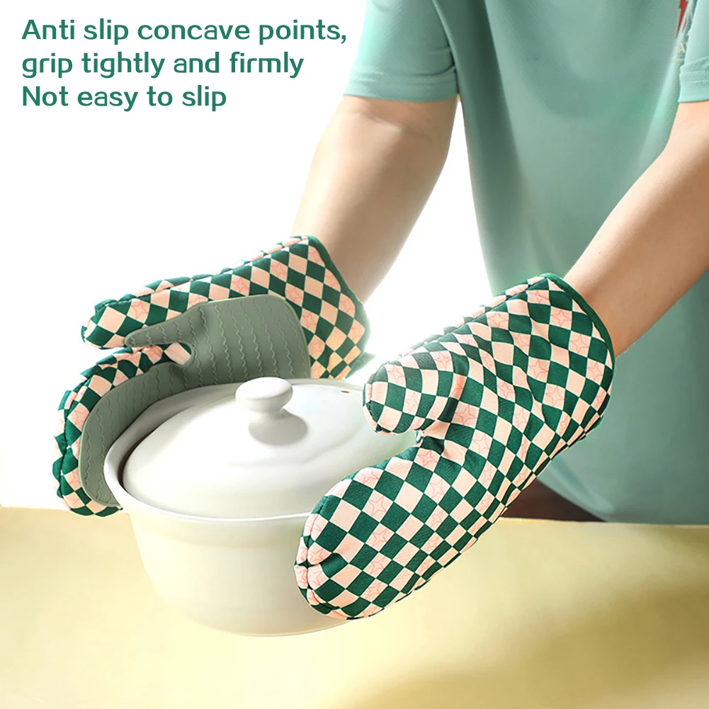 ถุงมือซิลิโคนสำหรับเตาอบ ทนควา - Kitchen Baking Gloves บทวิจารณ์และราคา