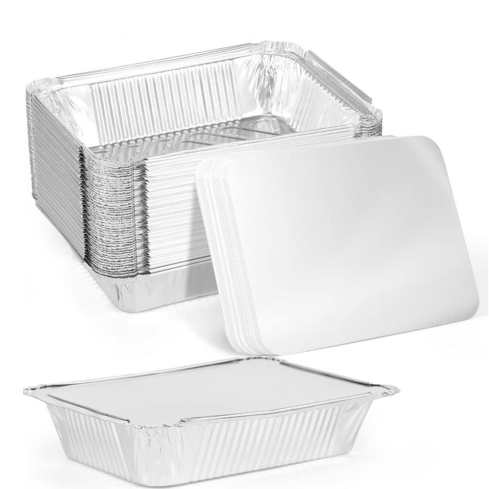 10PCS ใหม่พร้อมฝาปิดอลูมิเนียม - Kitchen Baking Containers บทวิจารณ์และราคา
