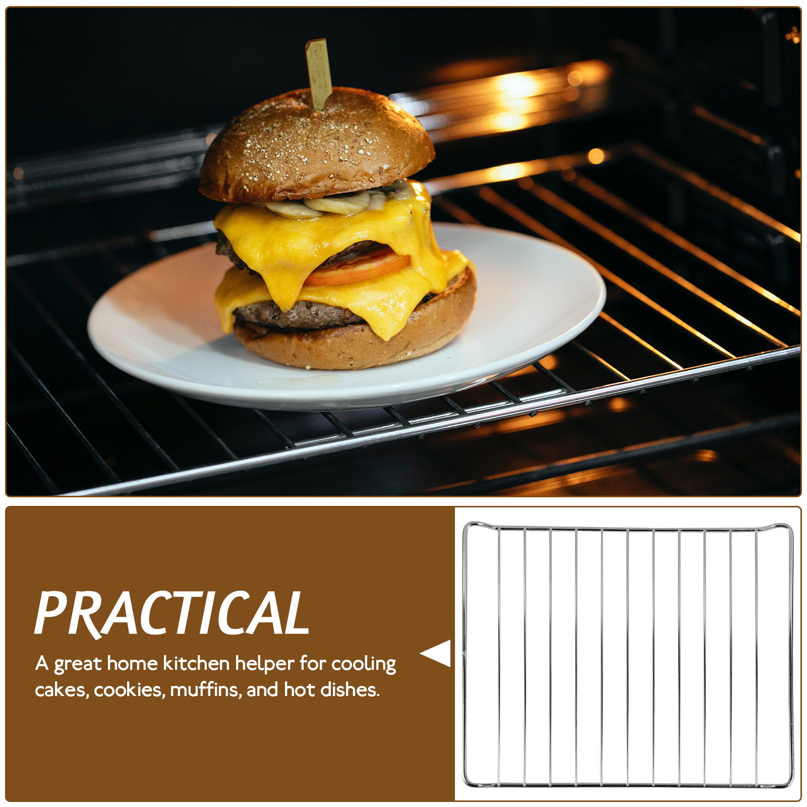 ตะแกรงระบายความร้อนสแตนเลสพรีเ - Kitchen Baking Rack บทวิจารณ์และราคา
