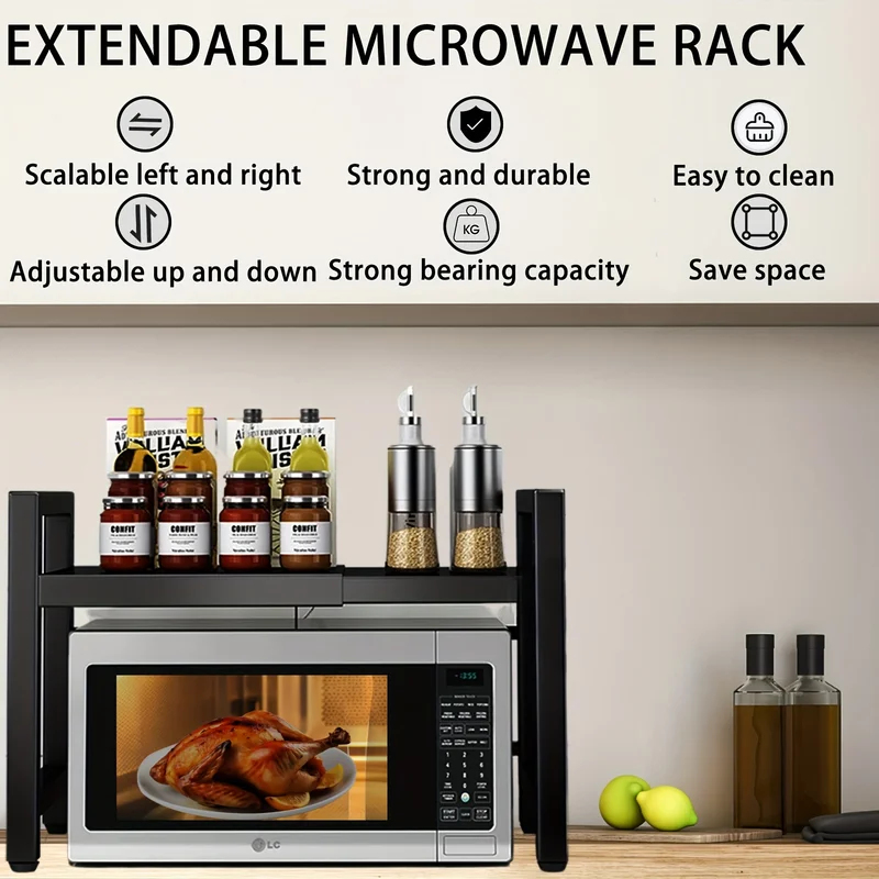 ชั้นวางไมโครเวฟแบบขยายได้, ที่ - Kitchen Baking Rack บทวิจารณ์และราคา