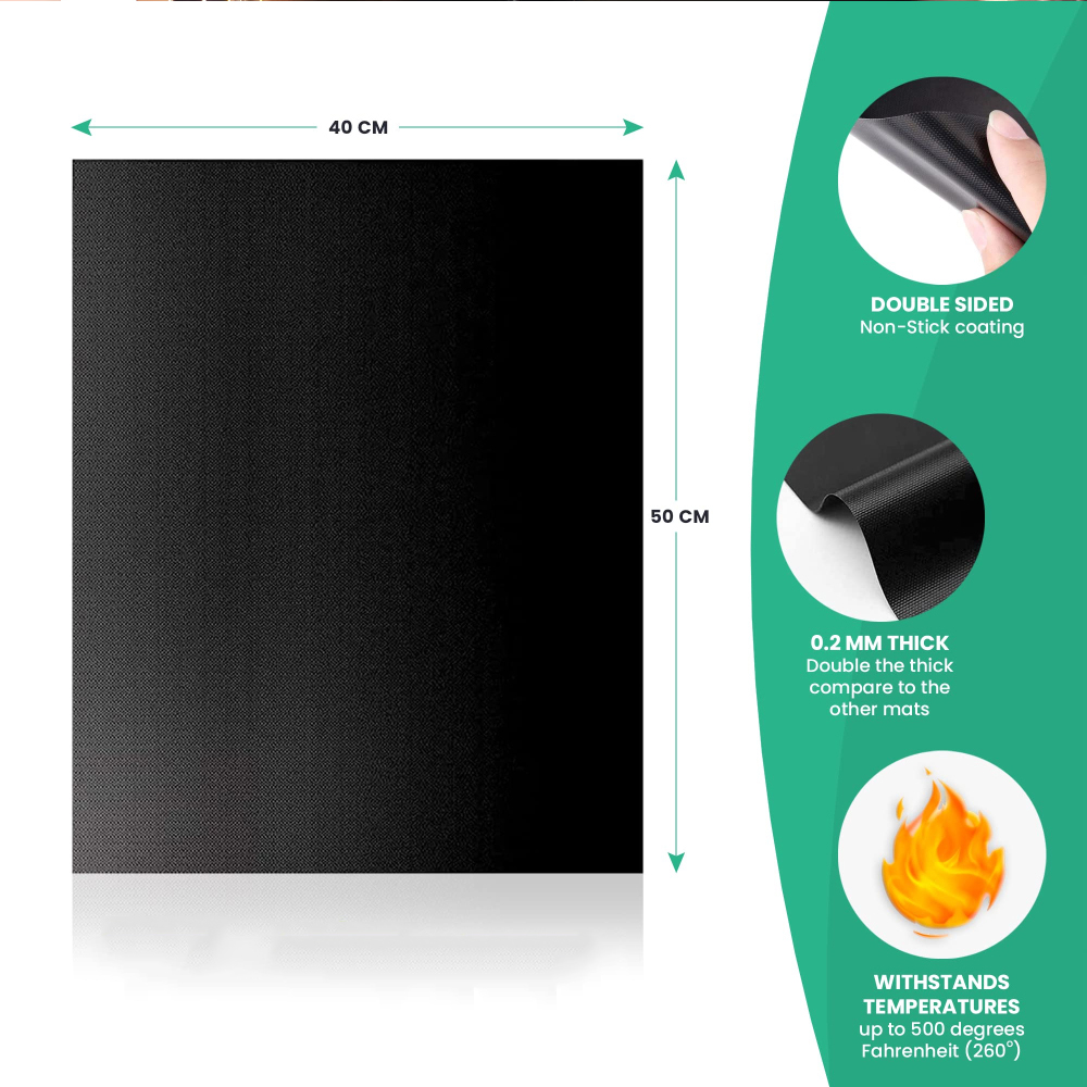 แผ่นรองเตาอบ แผ่นรองเตาย่างบาร - Super Kitchen Baking Mat บทวิจารณ์และราคา