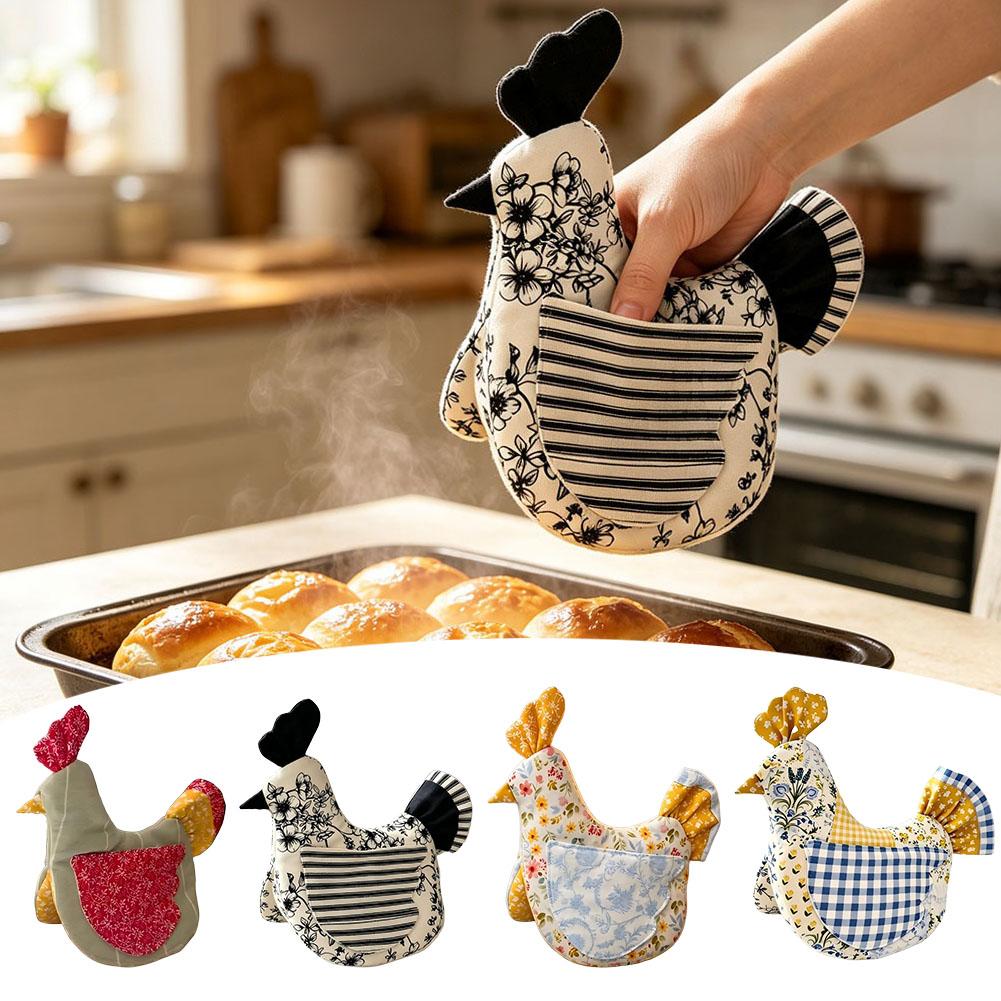ชุดถุงมือกันความร้อนและแผ่นรอง - Kitchen Baking Gloves บทวิจารณ์และราคา