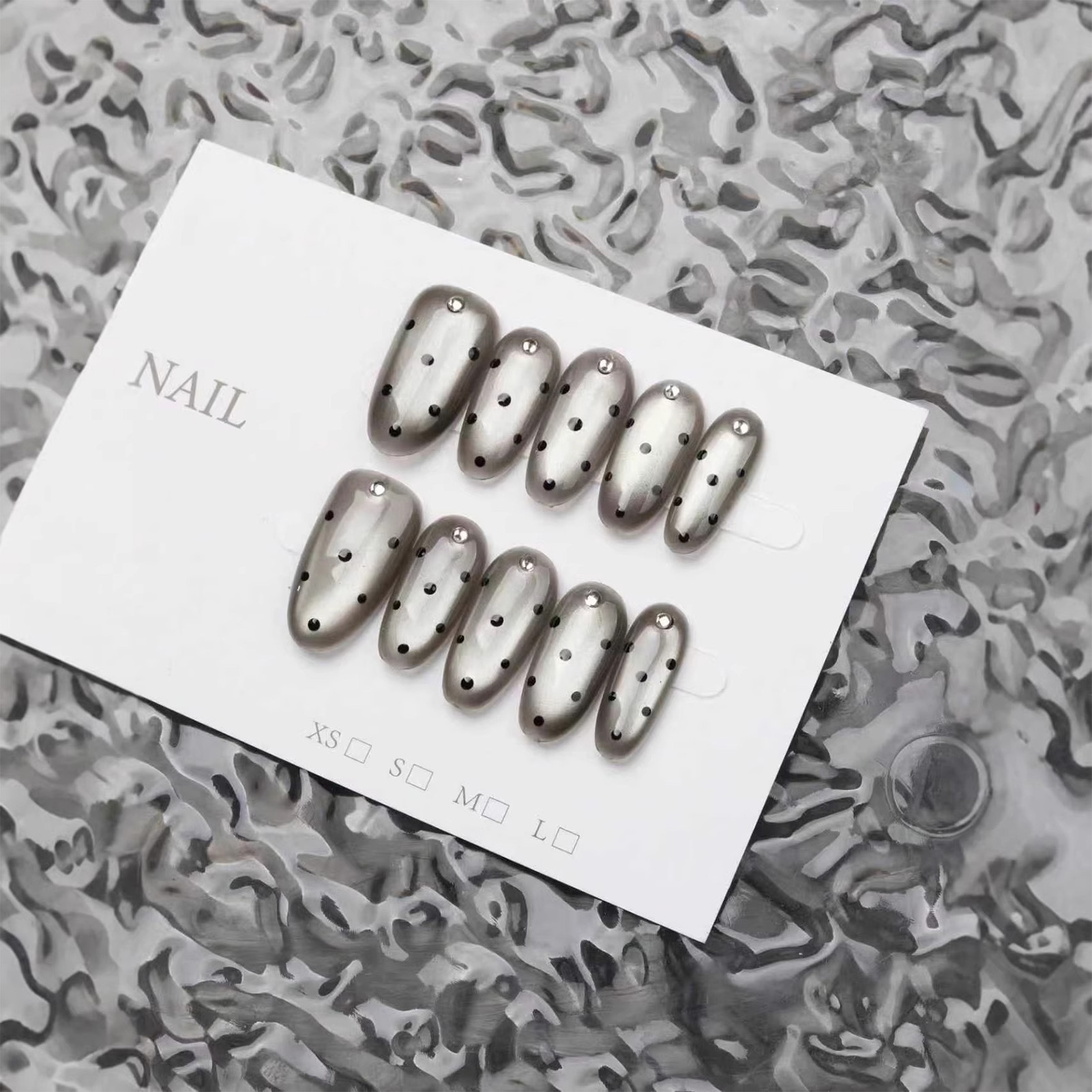 เล็บปลอมแบบกดติด 10 ชิ้น ลายจุ - Decorating Tip Set บทวิจารณ์และราคา