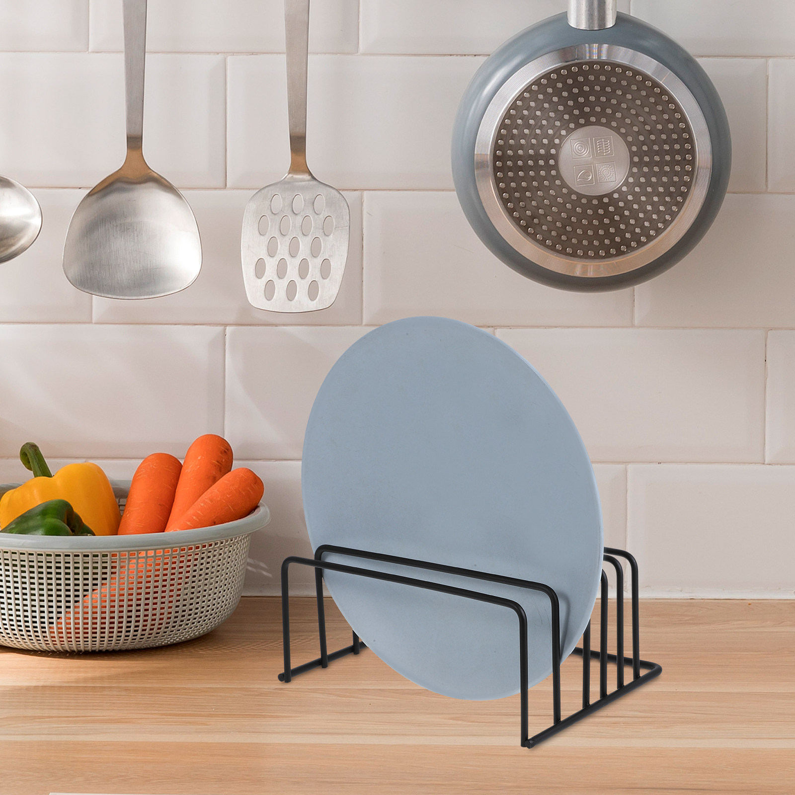 ชั้นวางของในครัว 2 ชิ้น ที่วาง - Kitchen Cabinet Baking Sheet Organizer บทวิจารณ์และราคา