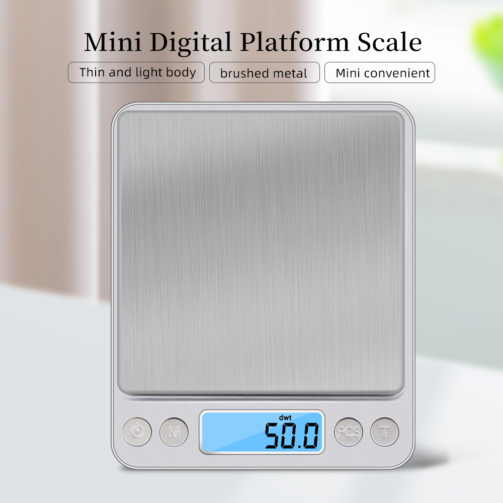 500 0.01g/3kg 0.1g LCD แบบพกพา - Kitchen Baking Scale บทวิจารณ์และราคา
