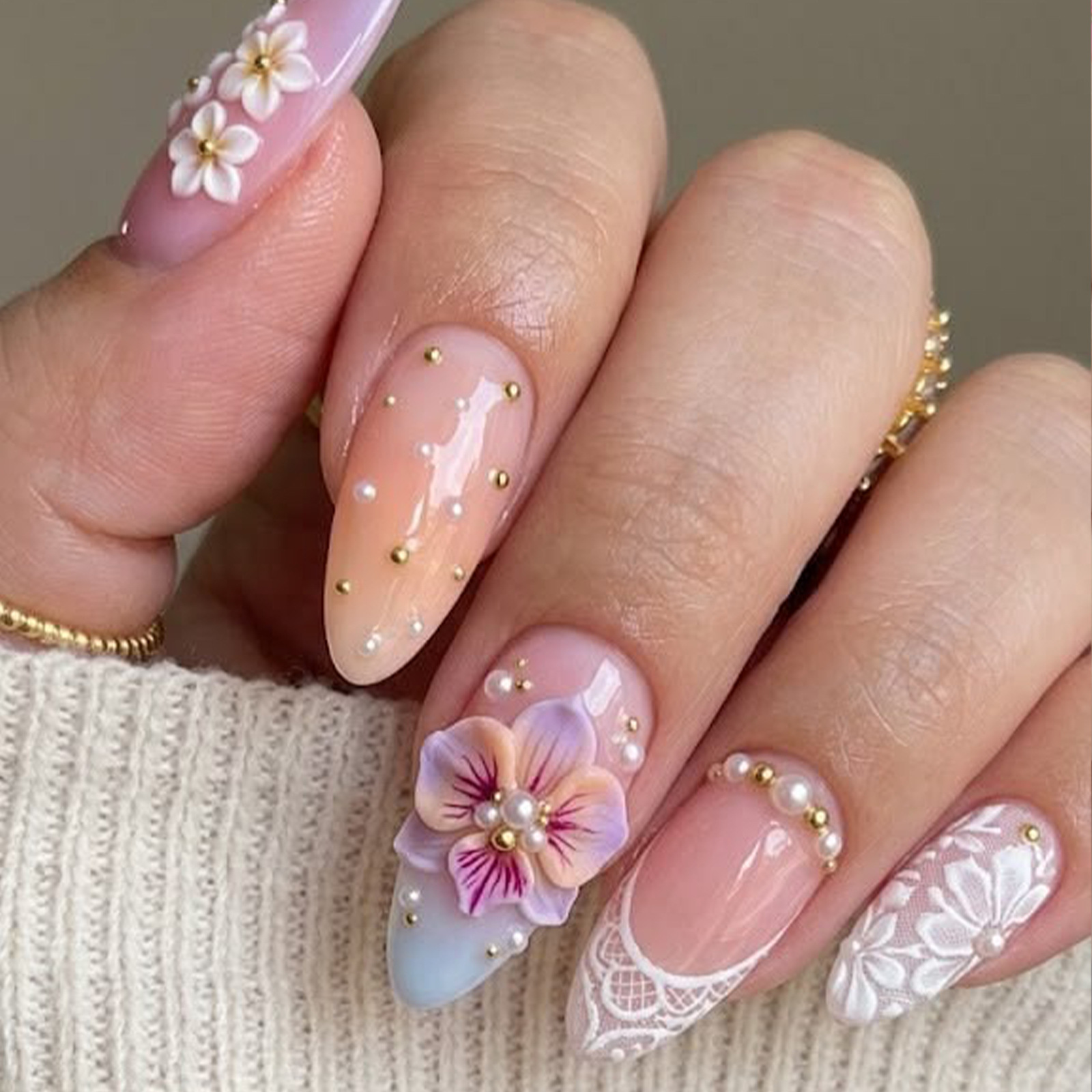 ชุดเล็บปลอมแบบกดติด 24 ชิ้น สี - Decorating Tip Set บทวิจารณ์และราคา